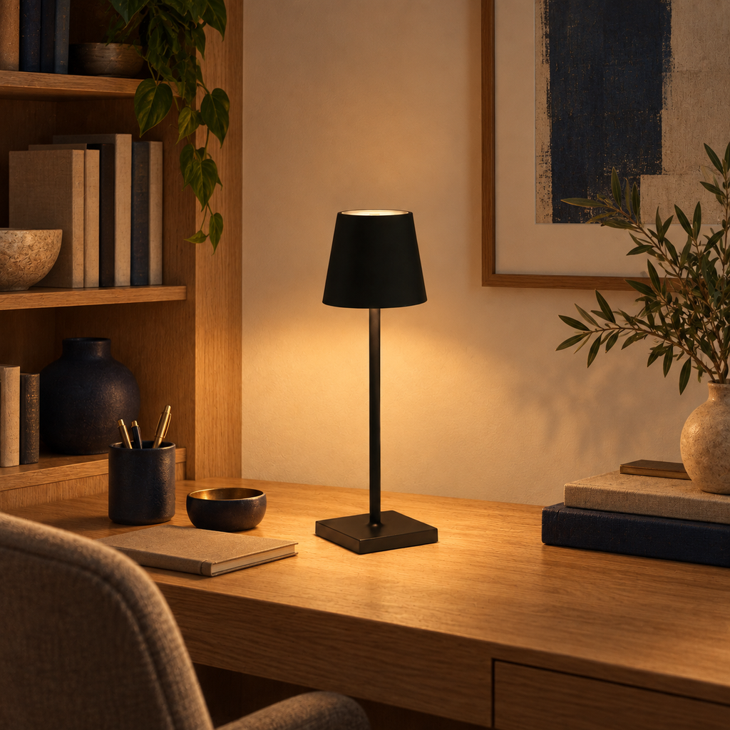 Rechargeable Slim Cone Table Lamp Doriva